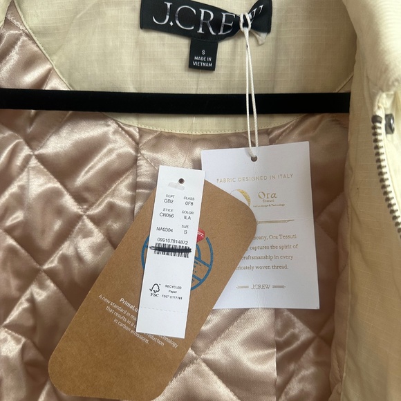 J.CREW, Ivory Cropped Barn Jacket, MSRP $228, NWT - Picture 6 of 15